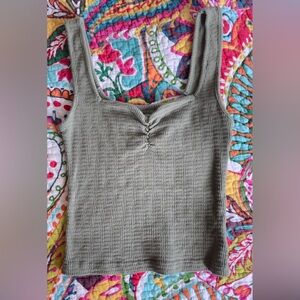 Forest green crop-top — American Eagle size XS